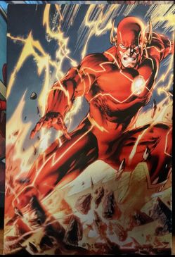 DC Comics The Flash Wood Wall Art 16 x 24 in