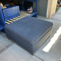 Blue Storage Ottoman! 