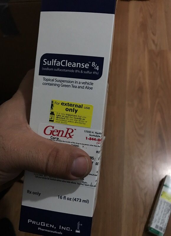 Severe Acne Medication SulfaCleanse 8/4