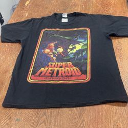 super metroid nintendo shirt  size L