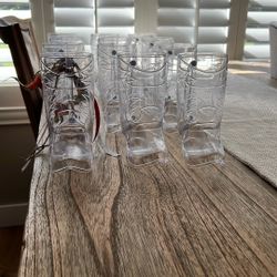 Plastic Cowboy Boot Mugs. 