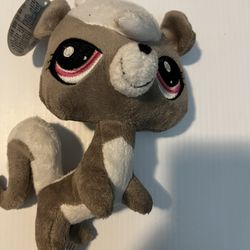 Hasbro Littlest Pet Shop Pepper Clark Skunk Plush 9” NWT