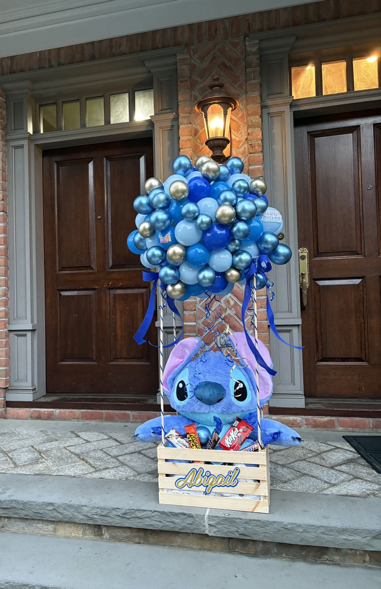 Stitch Air hot Balloon deco - Birthday Gift