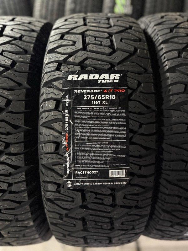 275 65 18 Radar All Terrain 