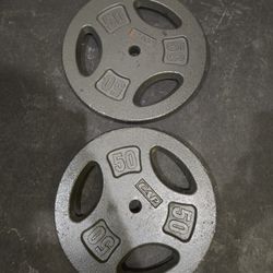 50lb Standard 1inch Grip Plates Weight Plates 