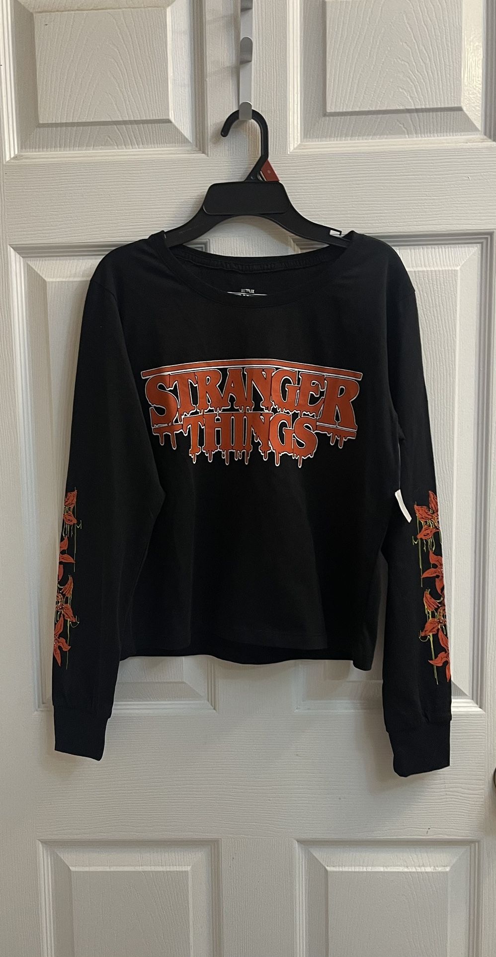 Brand New Black Stranger Things Tee Size Small Juniors