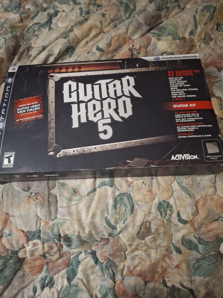 Play Station 3 Guitar W/ Game Included