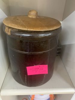 Old Crock With Lid