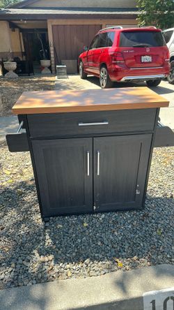 Coffee cart kitchen table cabinet