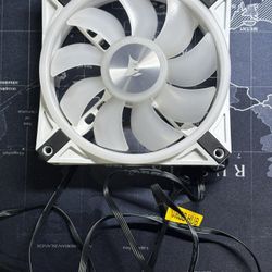 CORSAIR RS120 ARGB 120mm PWM Fan (White)
