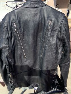 Black Leather Motorcycle Jacket