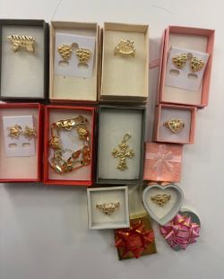 Gold filled Jewelry Bundle – Rings, Earrings, Bracelet & Pendant