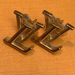New In Box Louis Vuitton Iconic Unisex Gold Studs