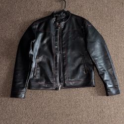 True Religion Faux Leather Moto Jacket