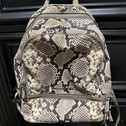 Michael Kors snake print backpack purse