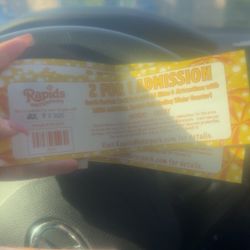 2 For 1 Rapids Tickets 