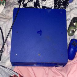 PS4 WITH WIRE AND TWO Controllers 