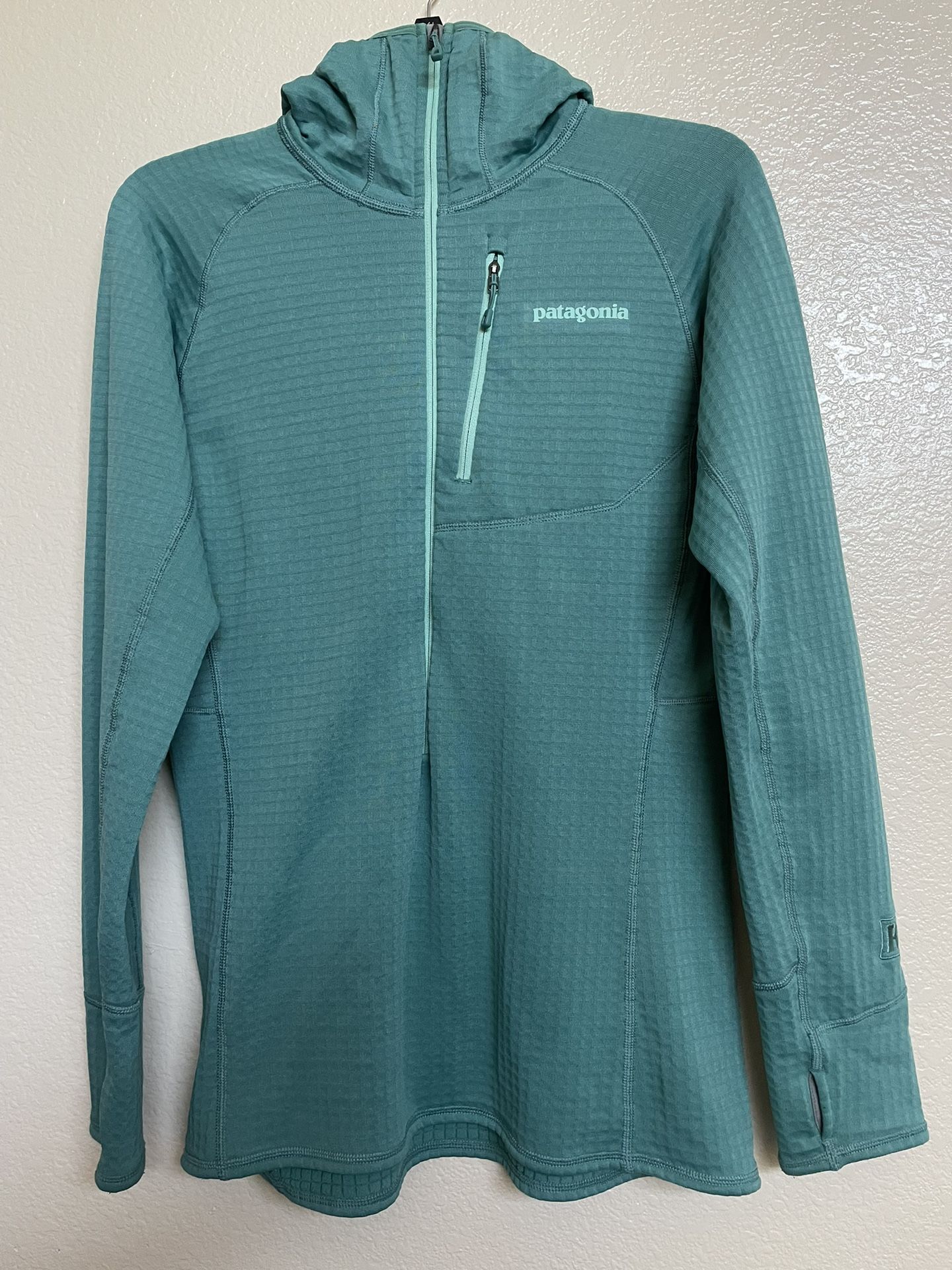 Patagonia R1 Hoody Women's Medium Teal Polartec Fleece Lightweight