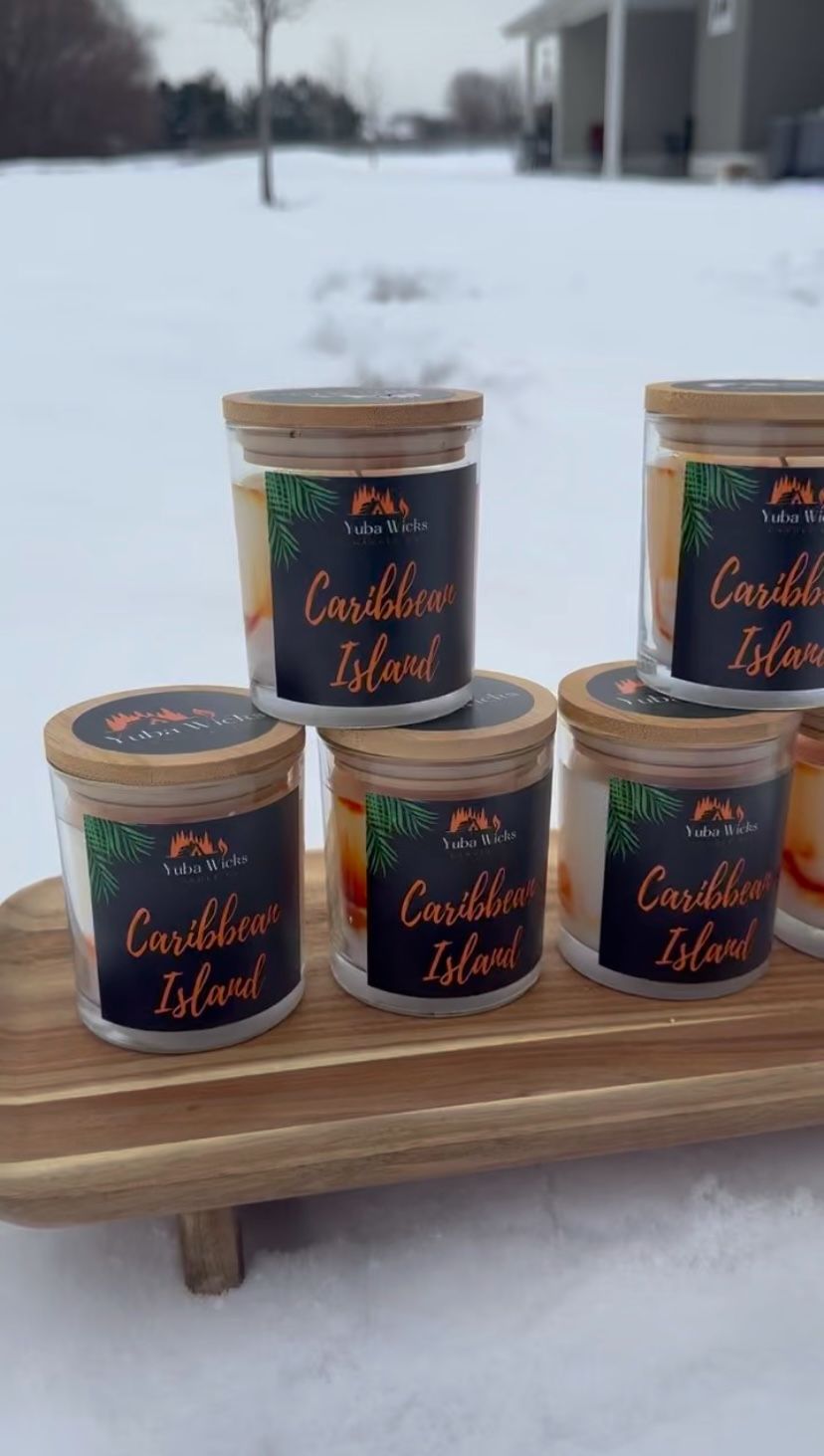 Caribbean Island Candle Homemade