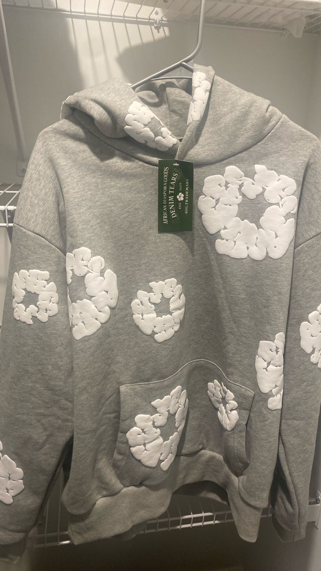 Grey Denim Tears Hoodie