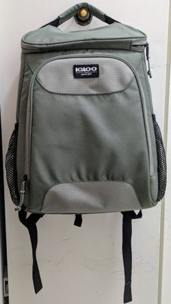Light green IGLOO backpack cooler