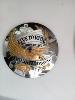 Live To Ride Ride To Live Harley David 3 Holes Cover 