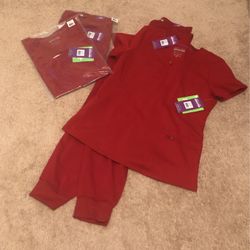 Red Women’s  scrub Set