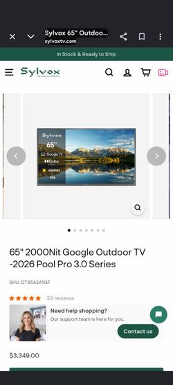 65” outdoor tv