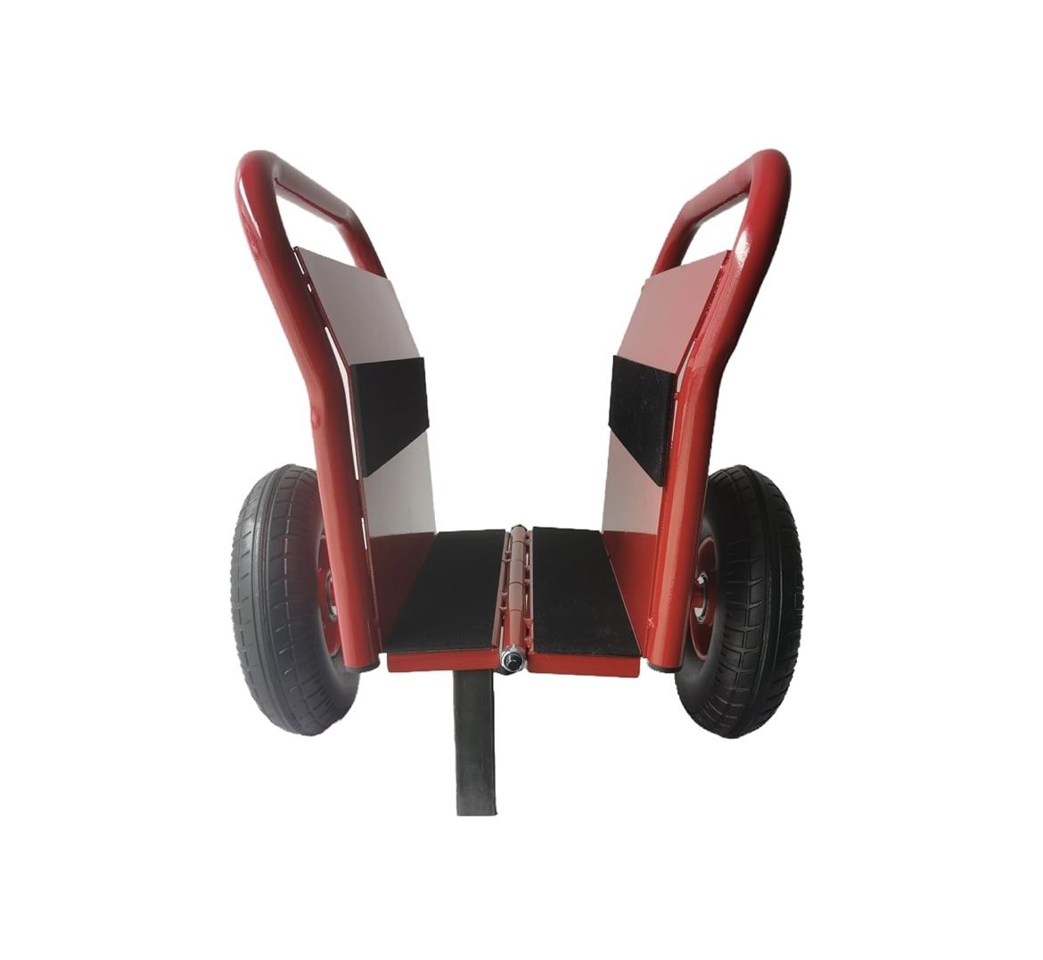 New Heavy Duty Panel Dolly - 1000LBS Capacity, 10" Solid Rubber Tires, All-Terrain-Red
