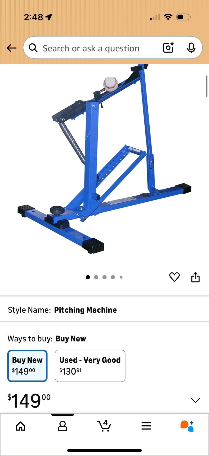 Louisville Slugger Blue Flame pitching Machine