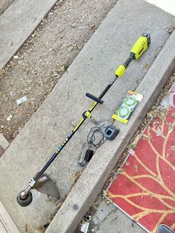 Ryobi 40V Cordless Expand-It Brushless Trimmer with Charger and Extra Trim Line