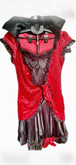 Halloween Cabaret Costume Dress Sz Med