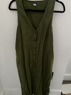 Long Olive Green Dress