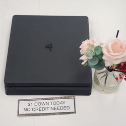 Sony Playstation Ps4 Slim Gaming Console Pay $1 DOWN AVAILABLE - NO CREDIT NEEDED