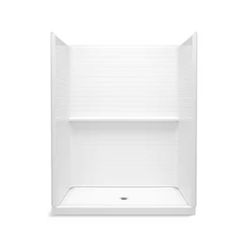 Sterling Traverse 48 in. W x 72.25 in. H 2-Piece Direct-to-Stud Shower Back Wall in White 