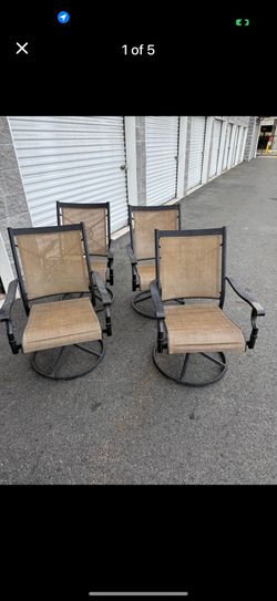 Set Of 4 Martha Stewart Patio Chairs