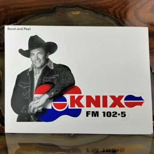 GEORGE STRAIT Guitar KNIX Radio BUMPER Sticker