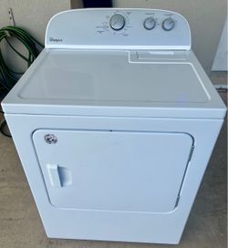 Whirlpool Electric Dryer White Frigidaire side by side refrigerator and Frigidaire glass top stove