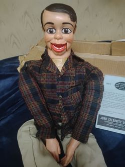 1hr sale only $100 Dan O' Day Vintage Ventriloquist Man Doll Jimmy Nelson Juro Novelty w/Box.