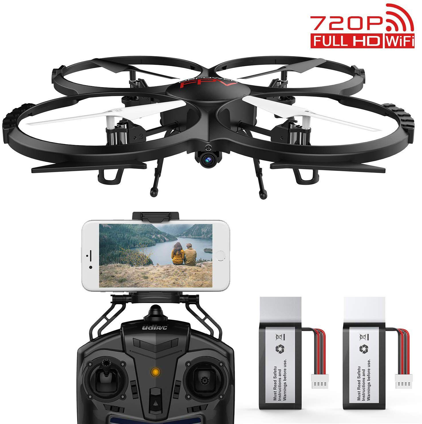 DBPOWER Discovery Wifi FPV Camera Drone with SD Card