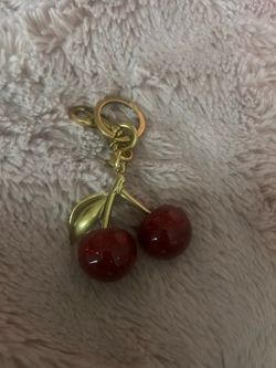 Coach cherry key chain