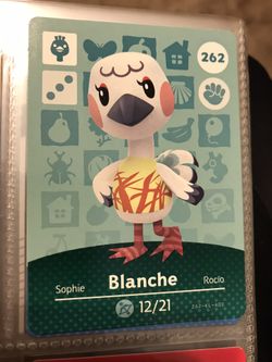 Nintendo Animal Crossing New Horizons Blanche Amiibo Card