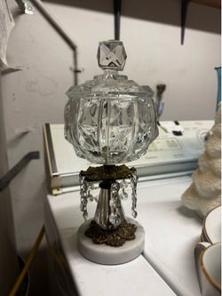 Vintage Glass Candy Bowl