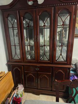 China cabinet with some glass wear