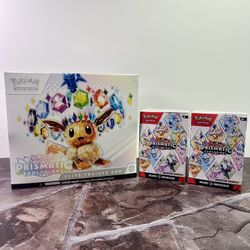 Pokemon Prismatic Evolutions ETB and Booster Bundle