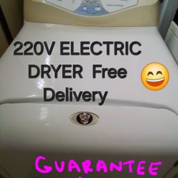 DRYER 220V ELECTRIC MAYTAG REFURBISHED FREE DELIVERY POSSIBLE GUARANTEE 60 DAY