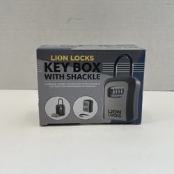 LION LOCKS Padlock With Alpha Key Storage LOCK BOX