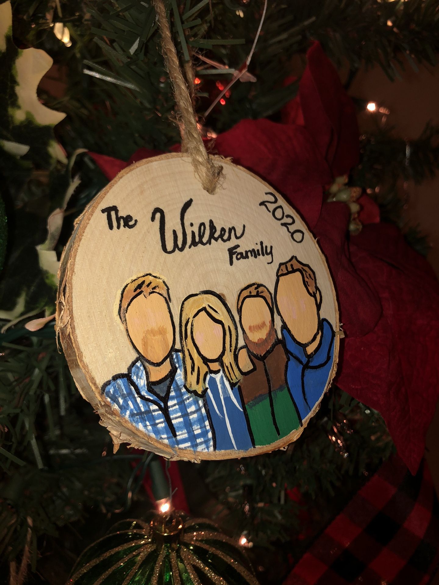 Custom Family Portraits Ornaments