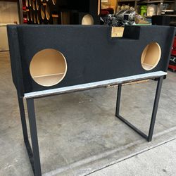 Custom Dual 10-inch Subwoofer Enclosure Designed for a Chevy 2014-2024