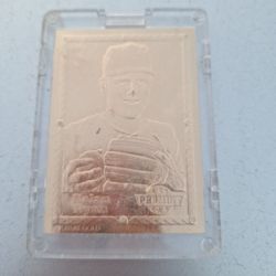 Enclosed 22-Karat gold foil Nolan Ryan baseball card